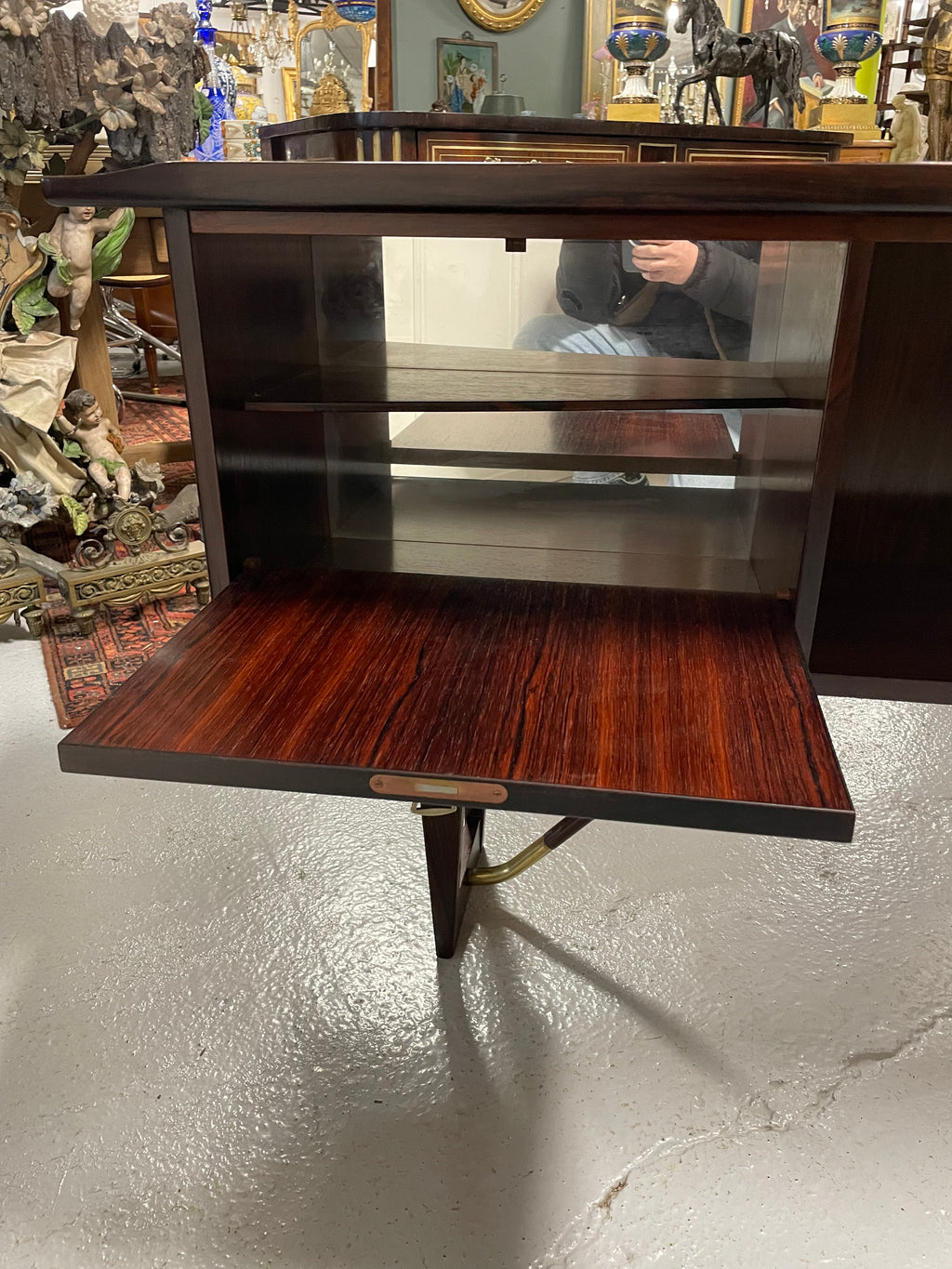 Bureau Boomerang par Peter Lovig Nielsen en Palissandre Danemark circa 1971