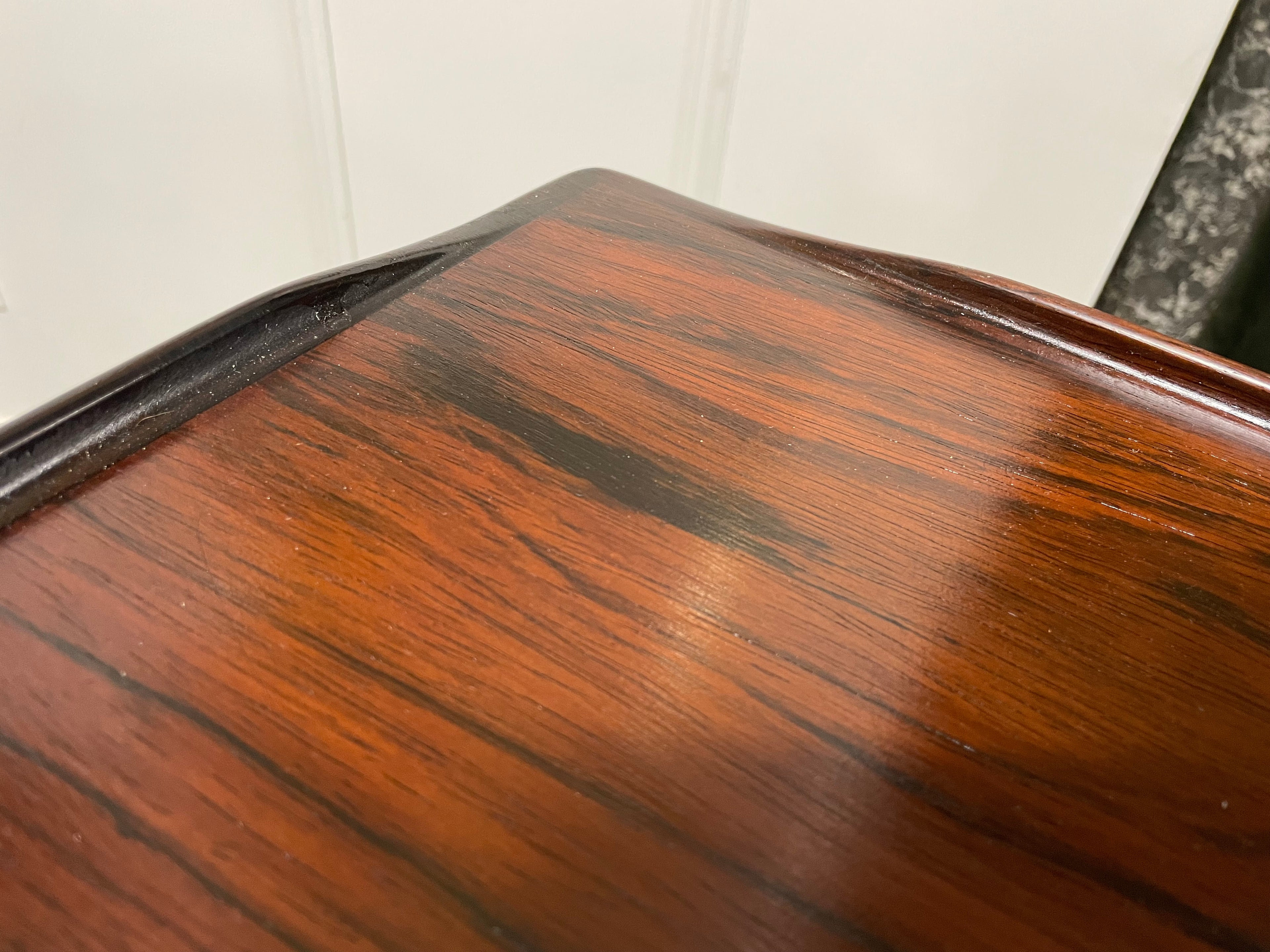 Bureau Boomerang par Peter Lovig Nielsen en Palissandre Danemark circa 1971